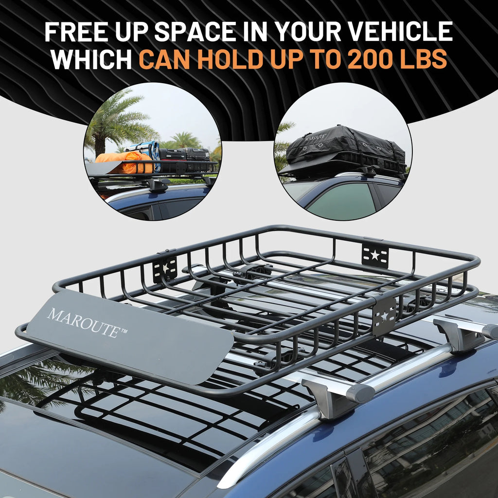 Roof Rack Carrier Basket Universal 51" X 36" X 5" Rooftop Cargo Carrier Basket B7785