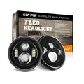 Black LED Projection Headlight Kit for Jeep D228