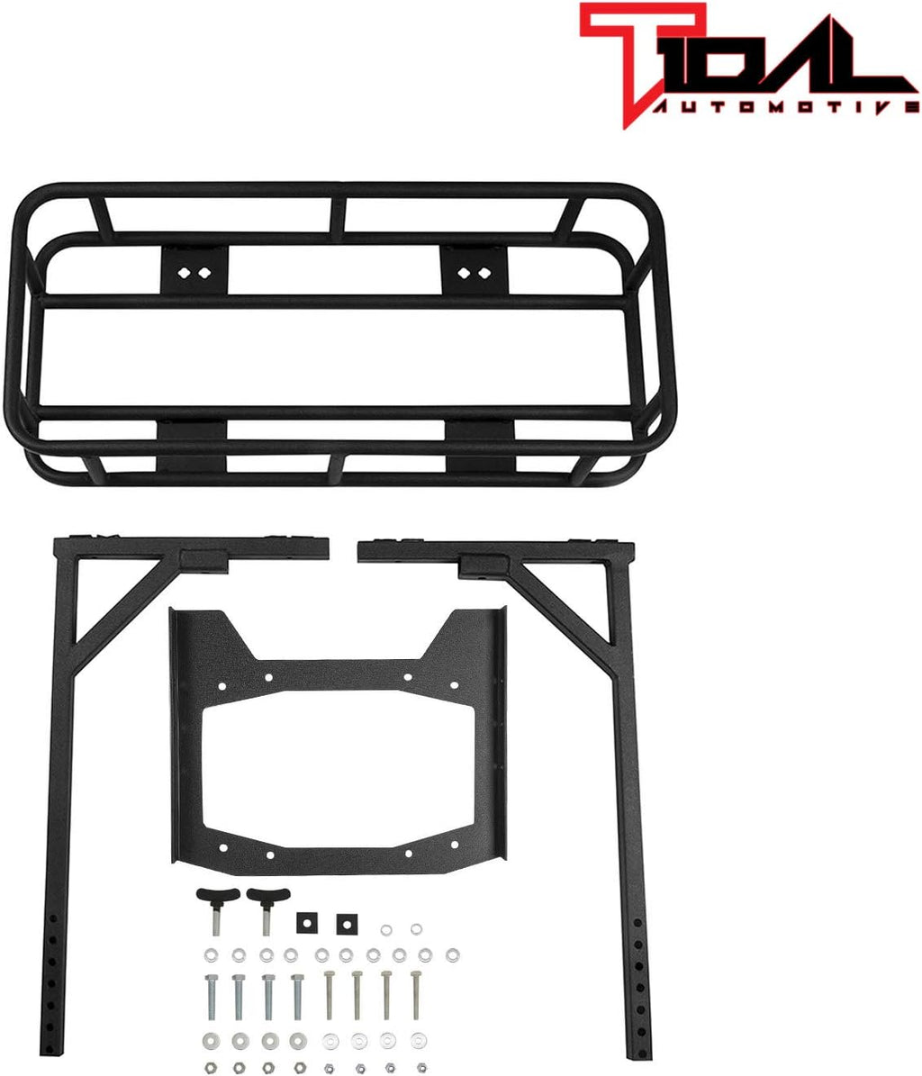 Rear Cargo Carrier Basket with Jack Mount for Wrangler JL X882