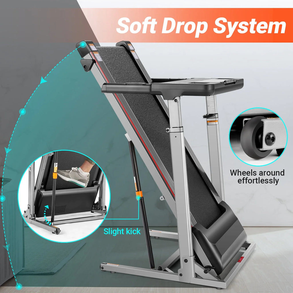 Folding Treadmill with 15-Level Inclines P874595