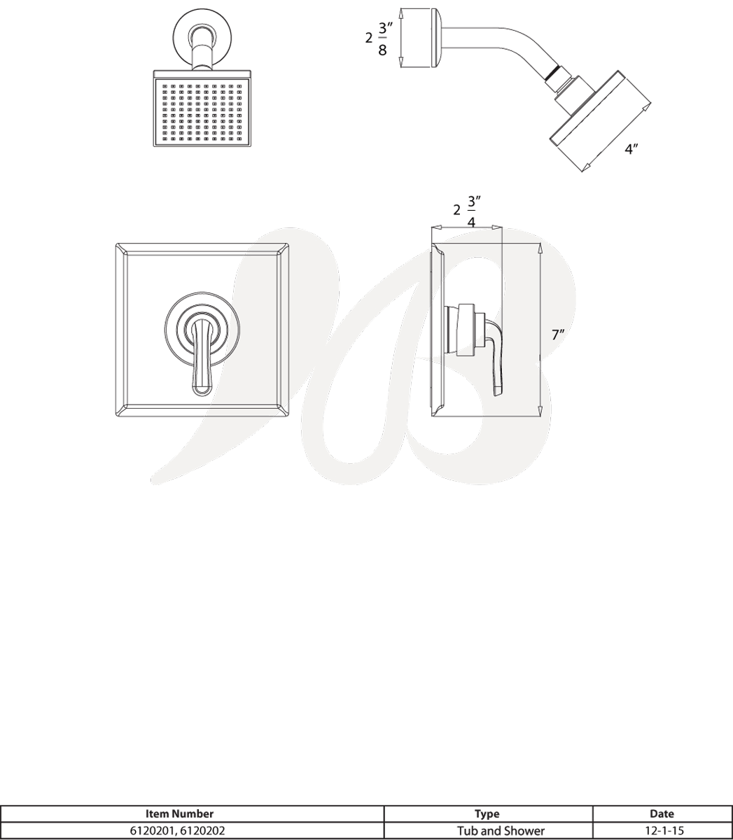 Satin Nickel Shower Trim O568984