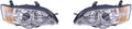 Chrome Headlight Assembly Pair for Subaru Legacy 2006 2007 Y44476
