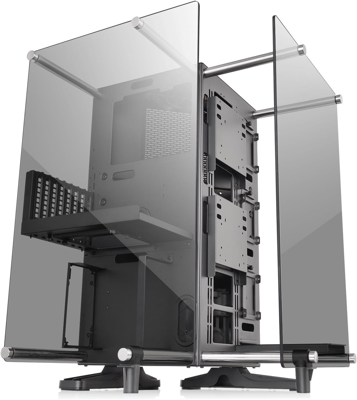 Black ATX Mid Tower Open Frame Computer Case I58973