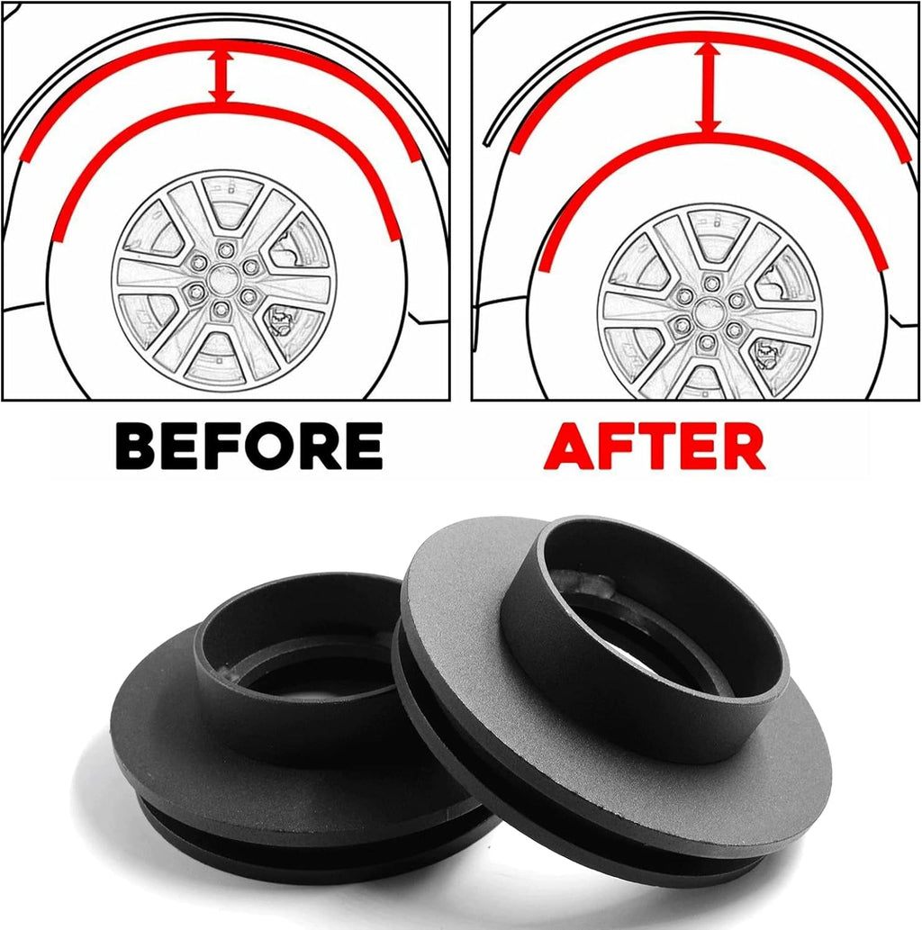 2" Front Leveling Lift Kit for Chevy Silverado 1500 & GMC Sierra 1500 2WD, Pack of 2 L139015