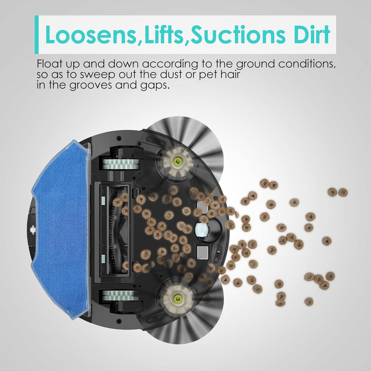 Robot Vacuum and Mop with 3200Pa Suction, 150 Mins Runtime E10602