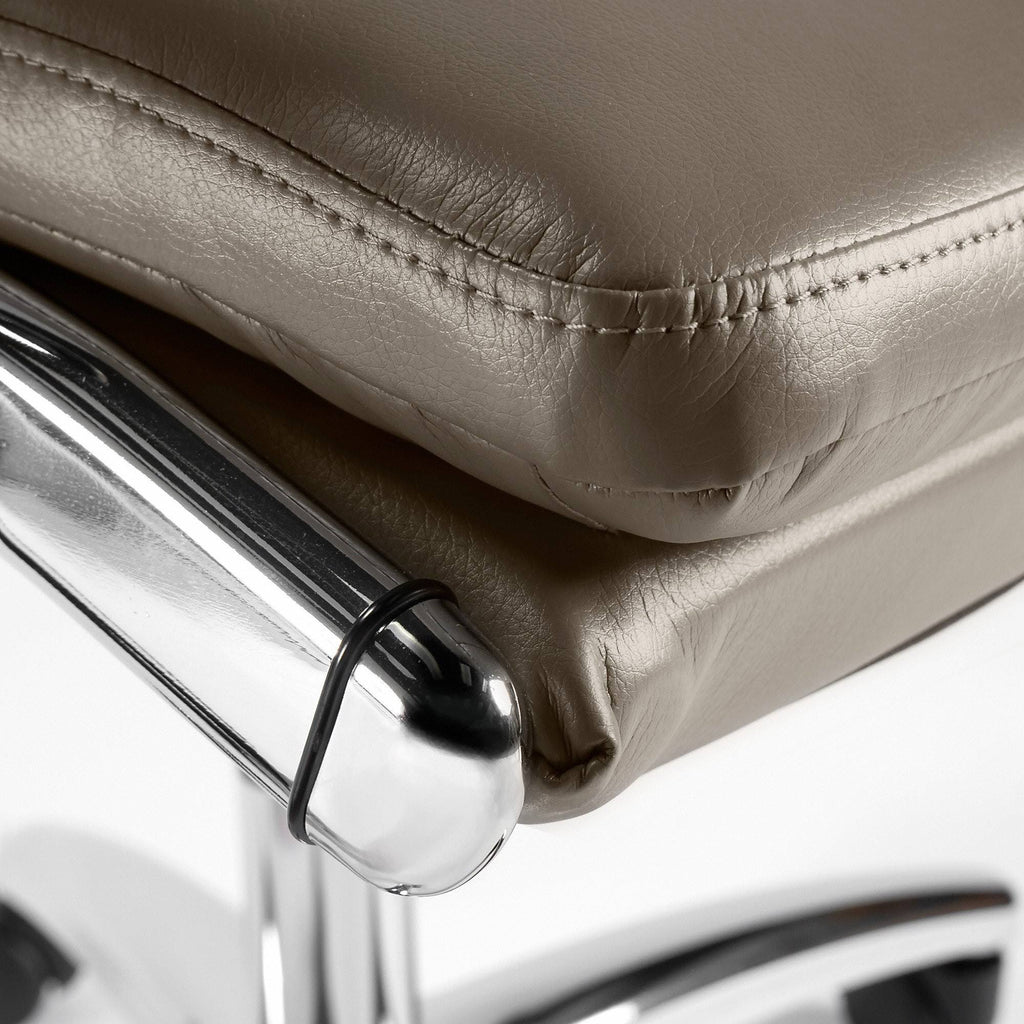 Washed Gray Leather Executive Office Chair G339126