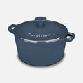 3 Quart Blue Cast Iron Covered Casserole G9739