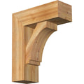 Rough Sawn Bracket with Offset Brace, Western Red Cedar Y81248