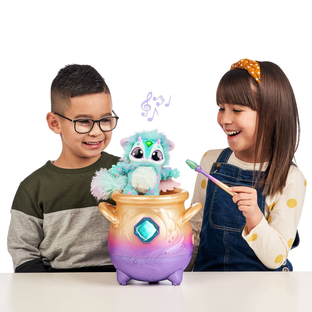 Blue Interactive Plush Toy Magical Misting Cauldron F520591