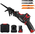 12V Cordless Reciprocating Saw with 2pcs 2.0Ah Li-Ion Battery and 4 Saw Blades H966