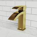 Matte Gold Single Hole Bathroom Faucet E815