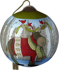 Moose with Cardinals On Antlers Ornament B47324
