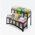 2 Tier Black Jar Display T37045