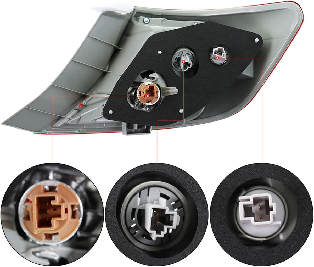 Halogen Rear Brake Tail Light Assembly Pack of 2 O7099