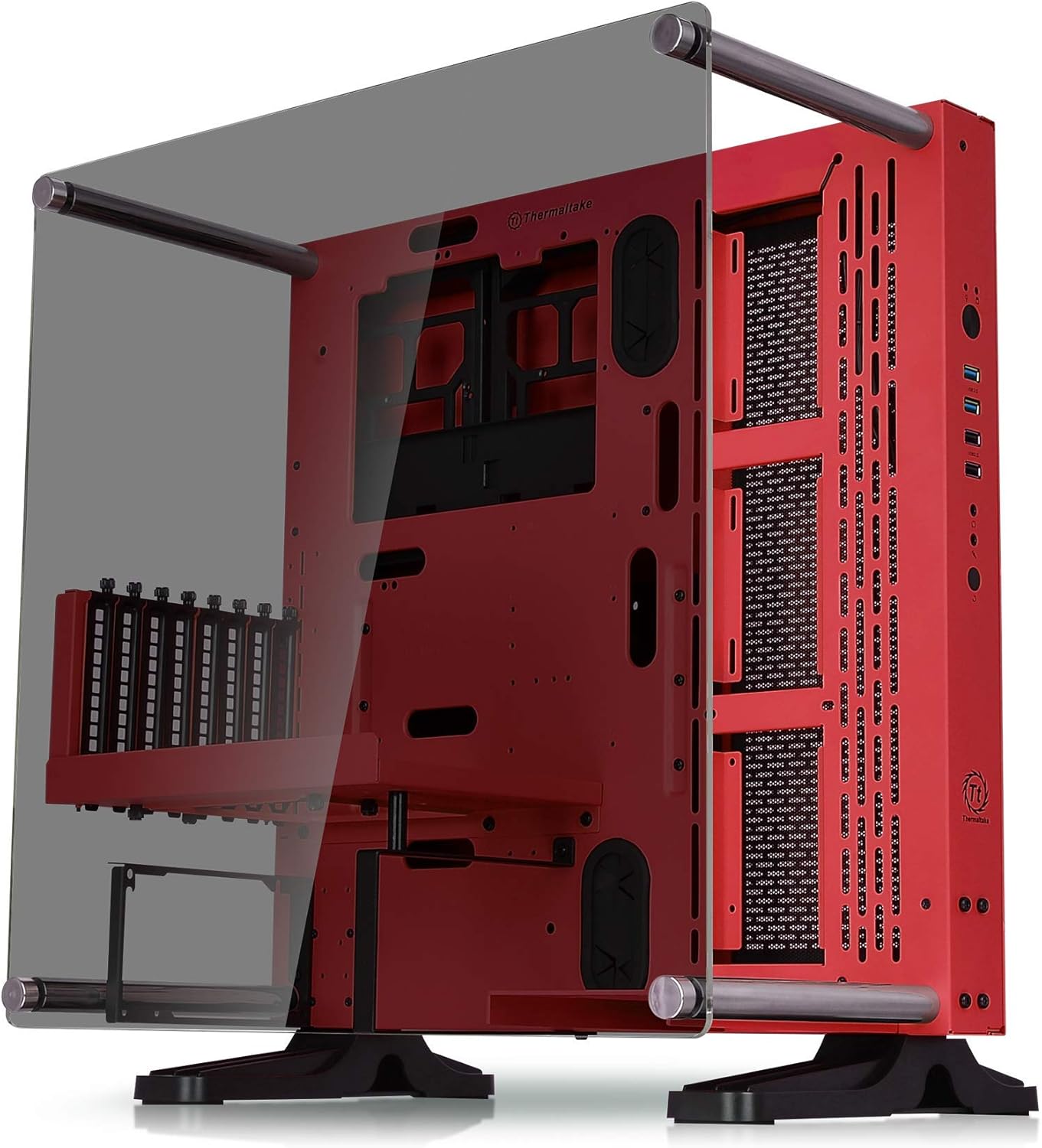 Black ATX Mid Tower Open Frame Computer Case I58973