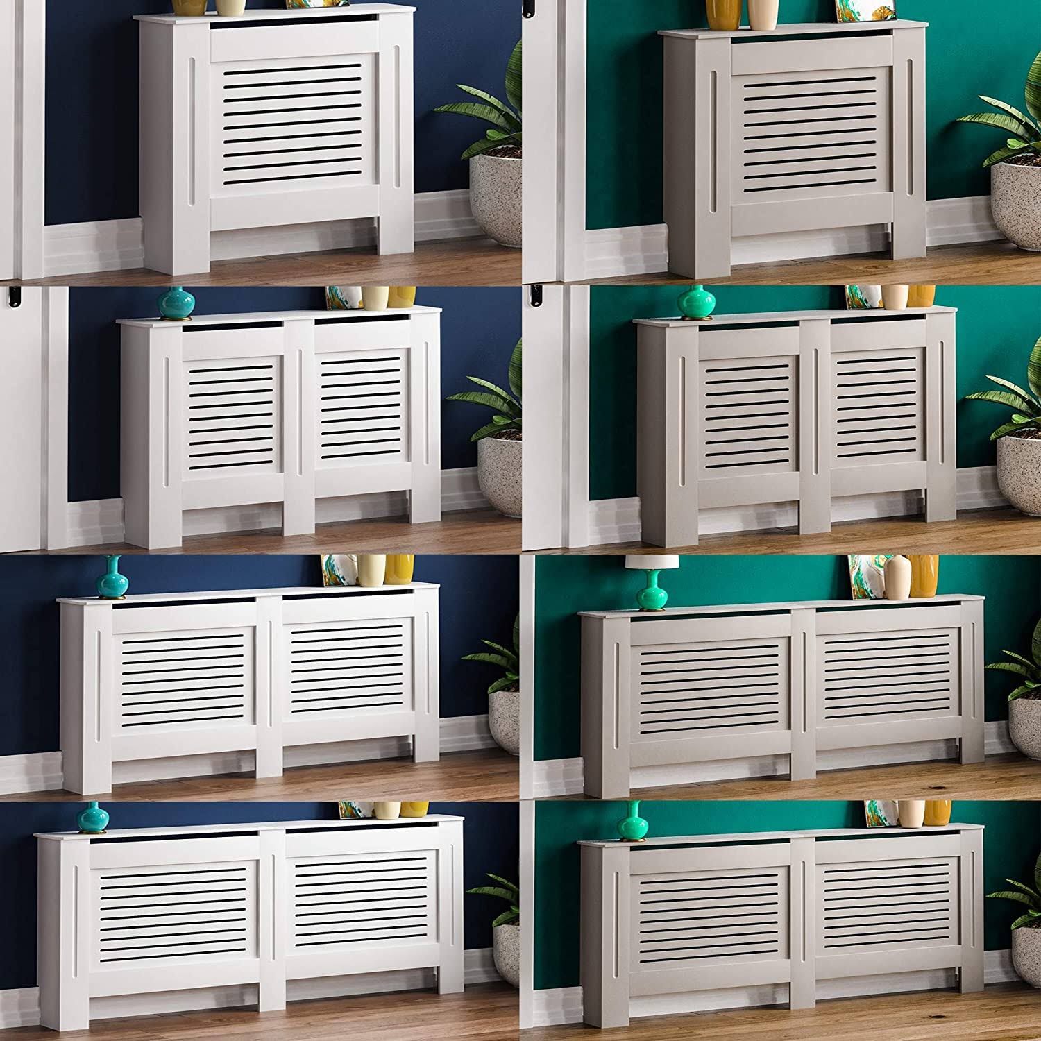 Milton Radiator Cover White Painted MDF Cabinet C36675