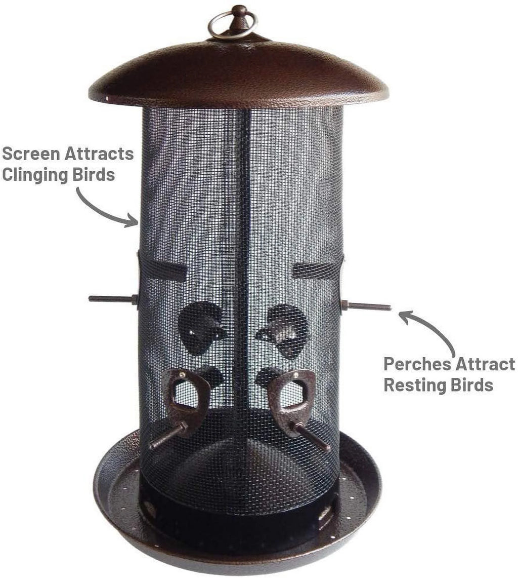 Black Finish Bird Feeder with 2 Seed Compartments M807619