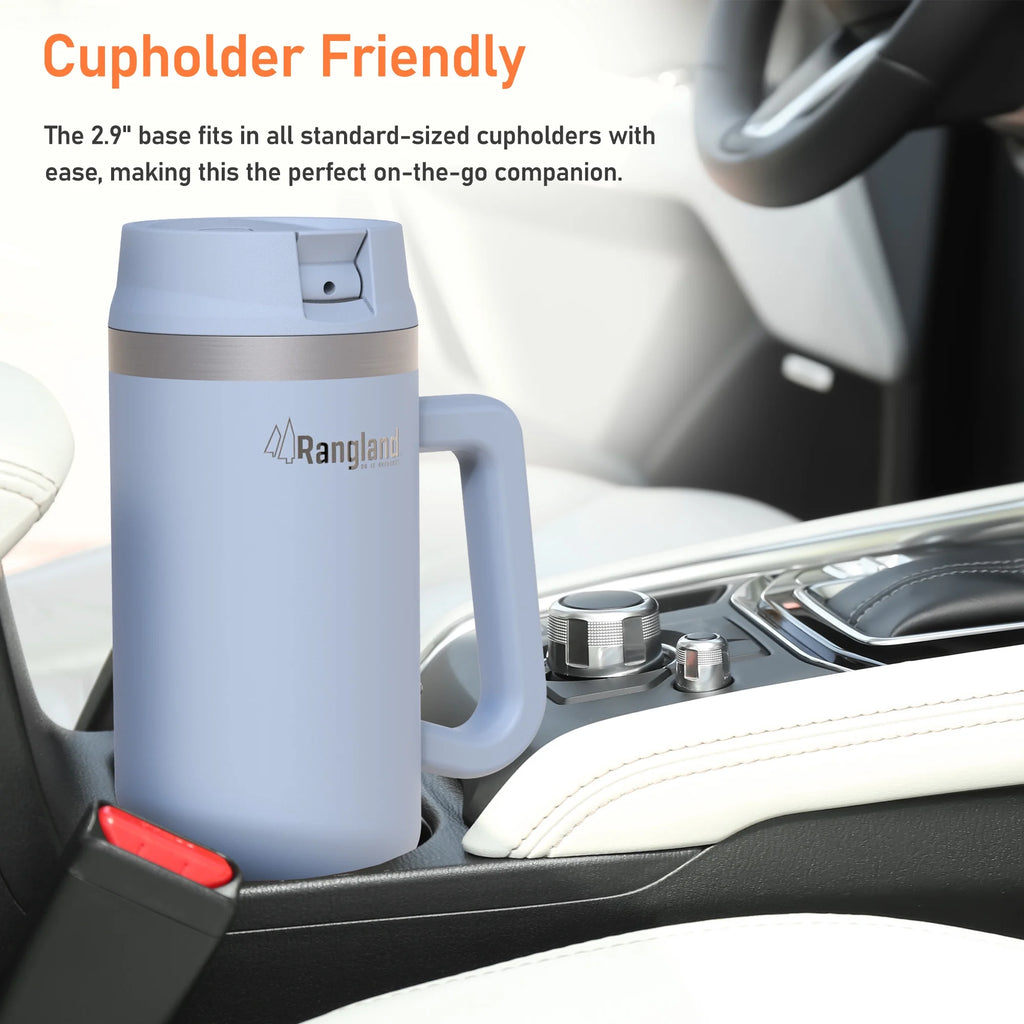 40 oz Insulated Tumbler with Handle and Carrier Bag R572