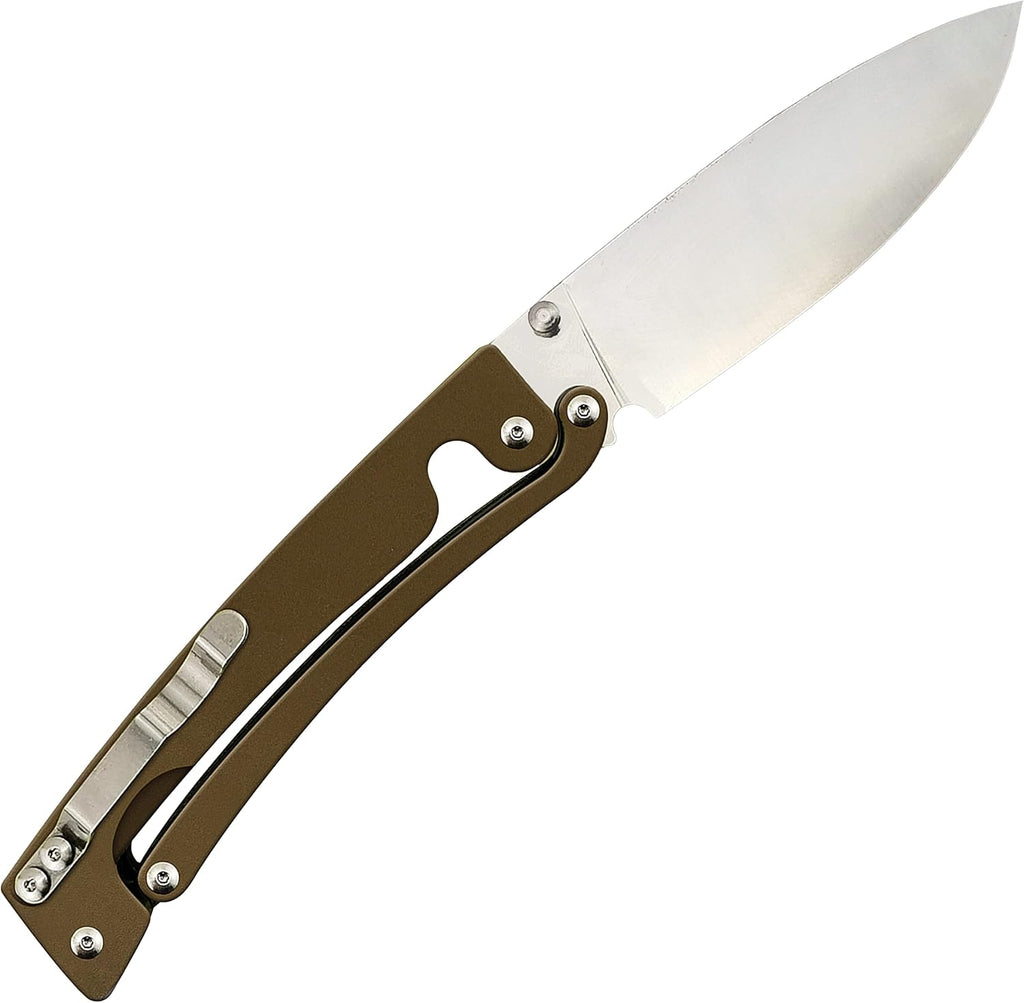 Folding Pocket Knife VG10 Stainless Steel 3.2” Blade Aluminum Alloy Handle U5373
