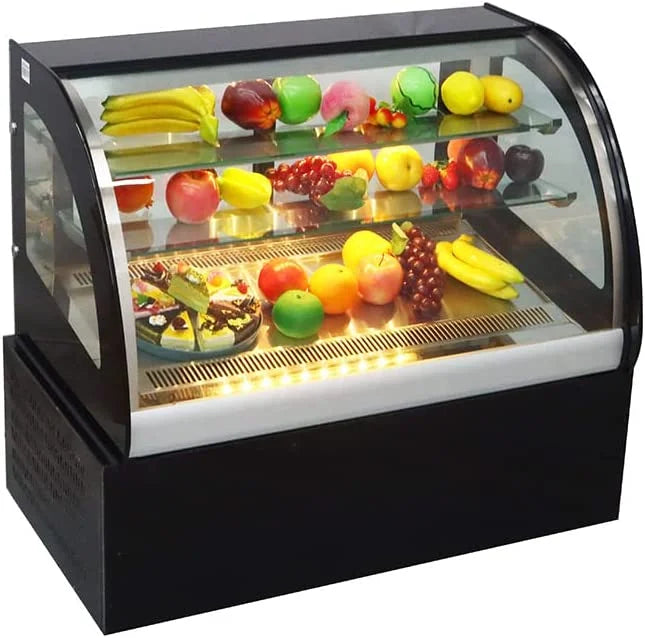 35" Cake Refrigerated Display Cabinet with Curved Glass V5006