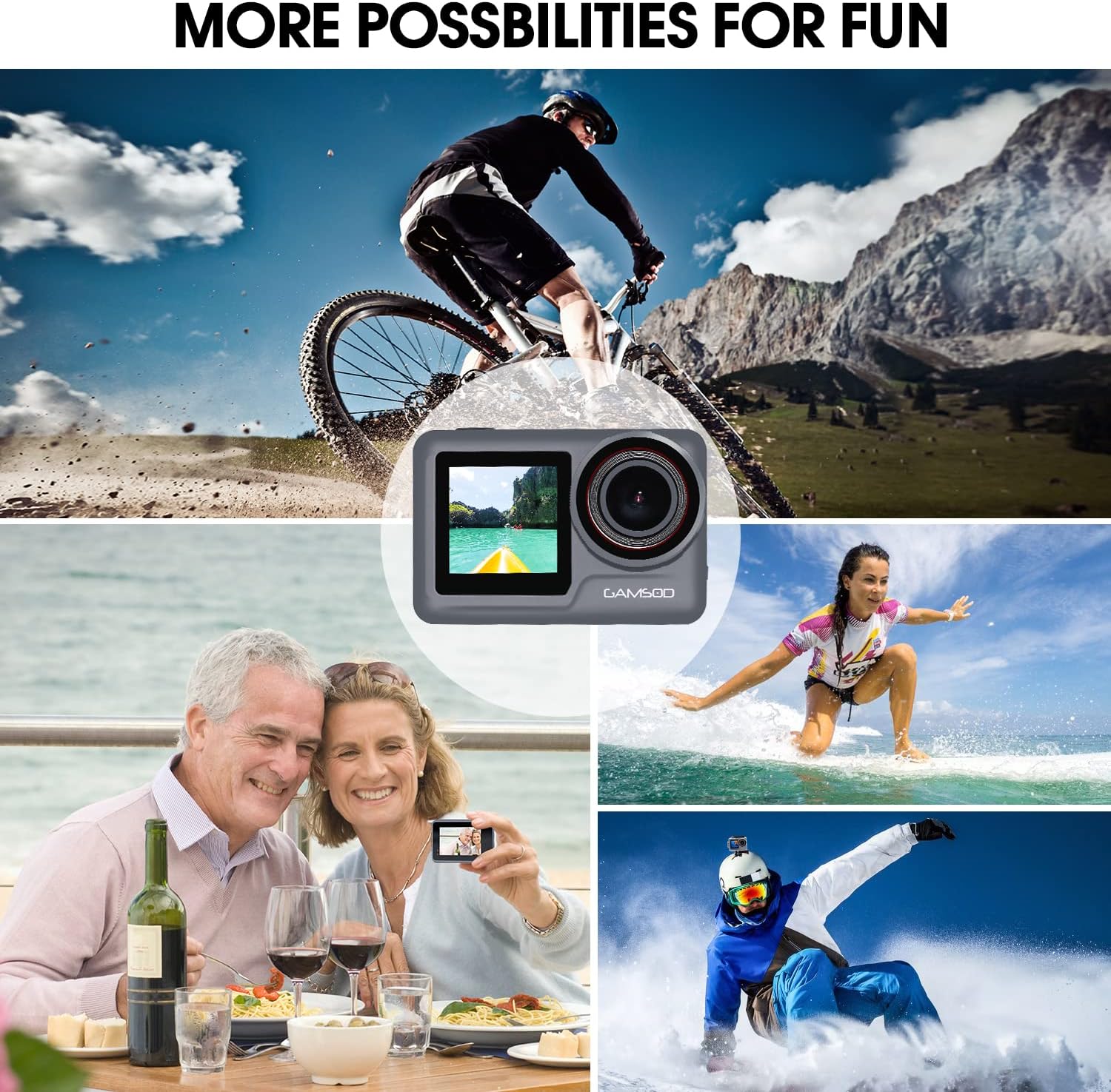 Waterproof Action Camera with Accessories K95273