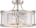 Polished Nickel Semi Flush 3 Light 18 inch R3366