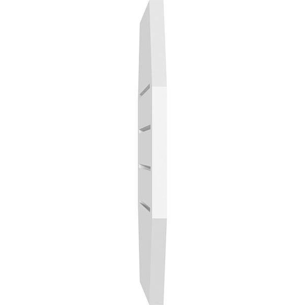 Horizontal Elongated Octagon PVC Gable Vent C5013
