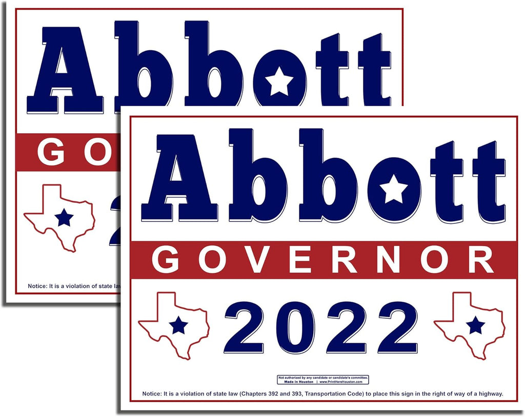 Yard Sign with Metal Wire H-Stake Stand and Bumper Sticker I910355