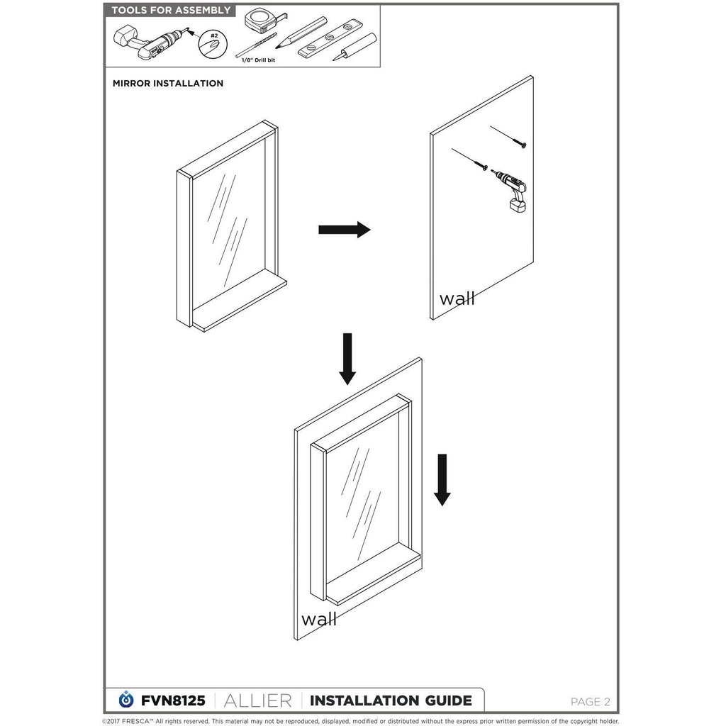 White Bathroom Cabinet E2051