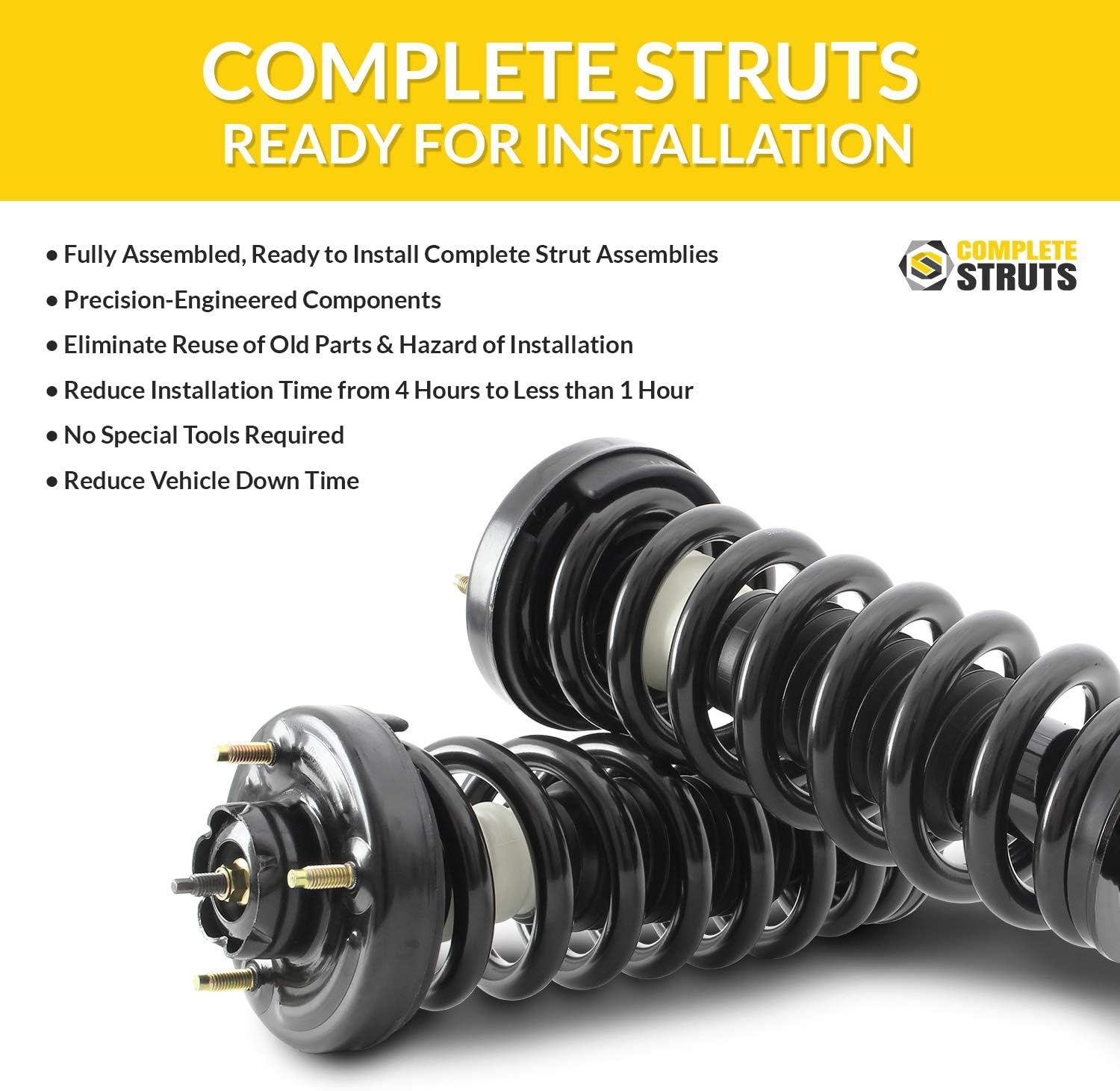 Complete Struts Assembly & Rear Shocks Absorbers Set of 4 U226