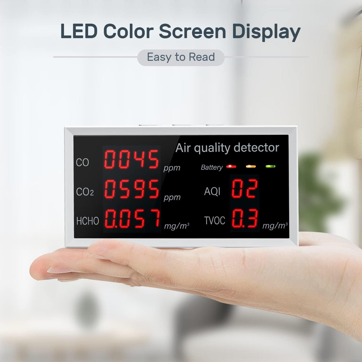CO2 Detector Air Quality Monitor E659823