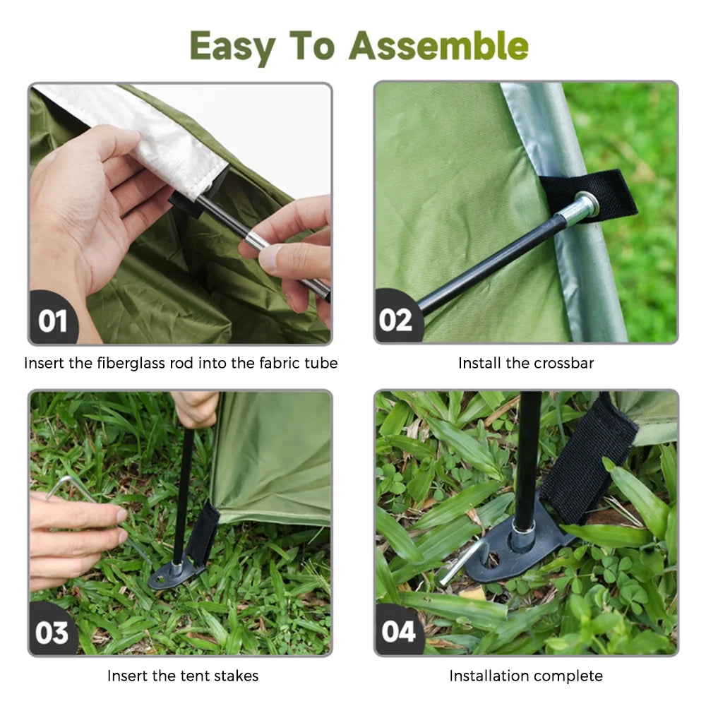 Tent Fabric Shed Waterproof 210d Easy Assembly C29815