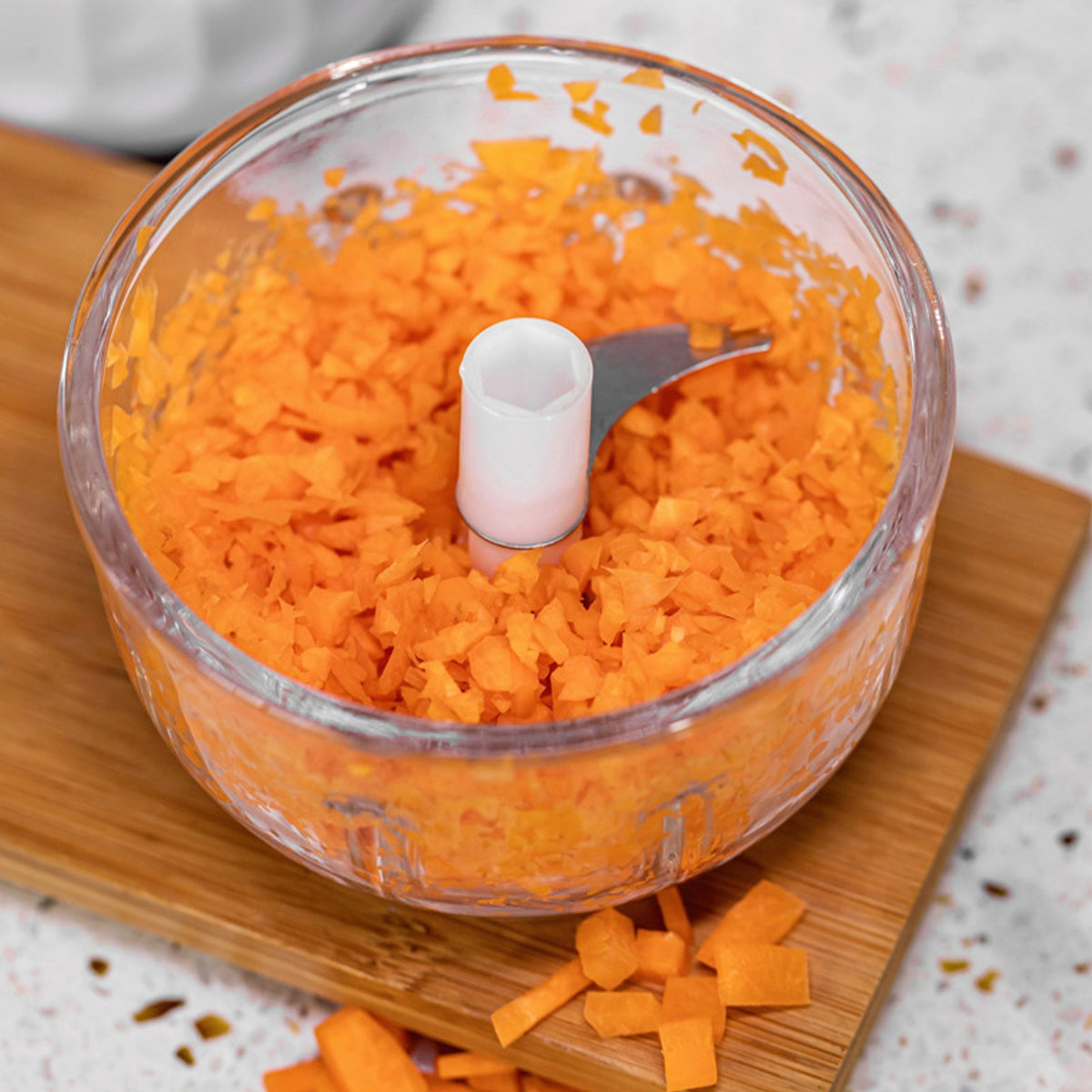 Electric Mini Garlic Chopper Food Processor with 300ml Cup F841