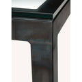White Venatino Marble Parsons Console Table Y472012