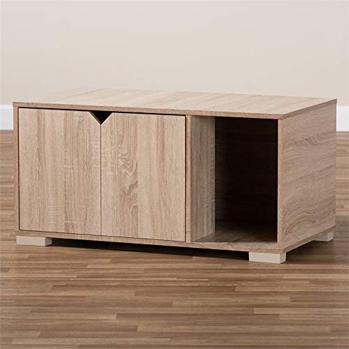 2-Door Wood Cat House T74986