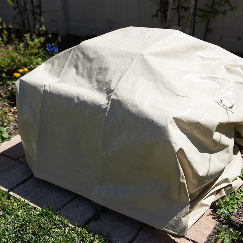 Heavy Duty Waterproof Tarp 12 mil Thick 12 feet by 16 feet Neutral Tan L132