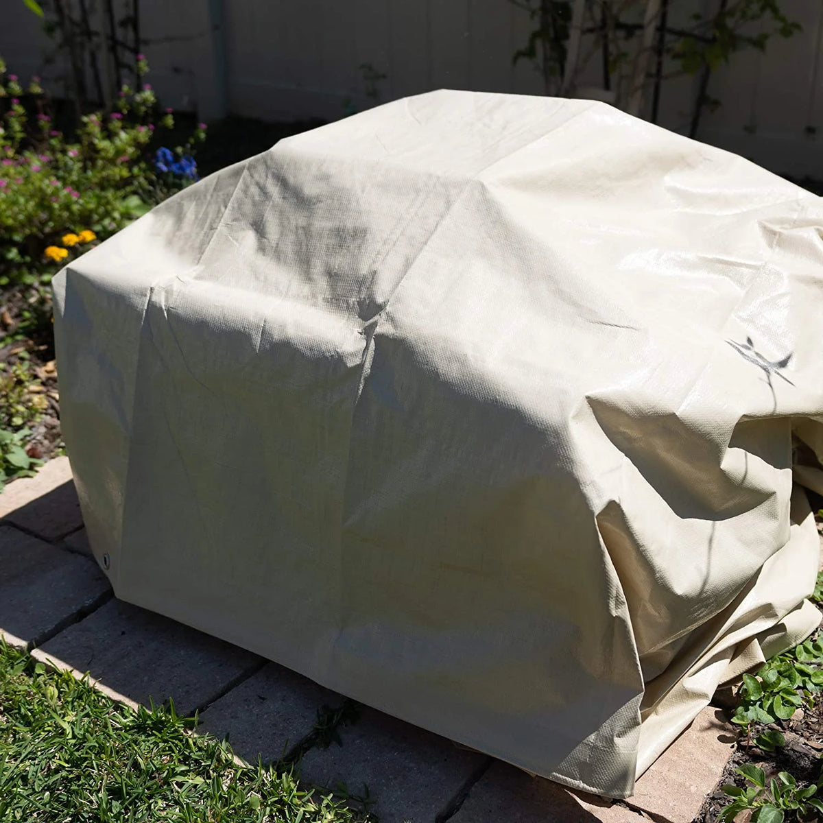 Heavy Duty Waterproof Tarp 12 mil Thick 12 feet by 16 feet Neutral Tan L132