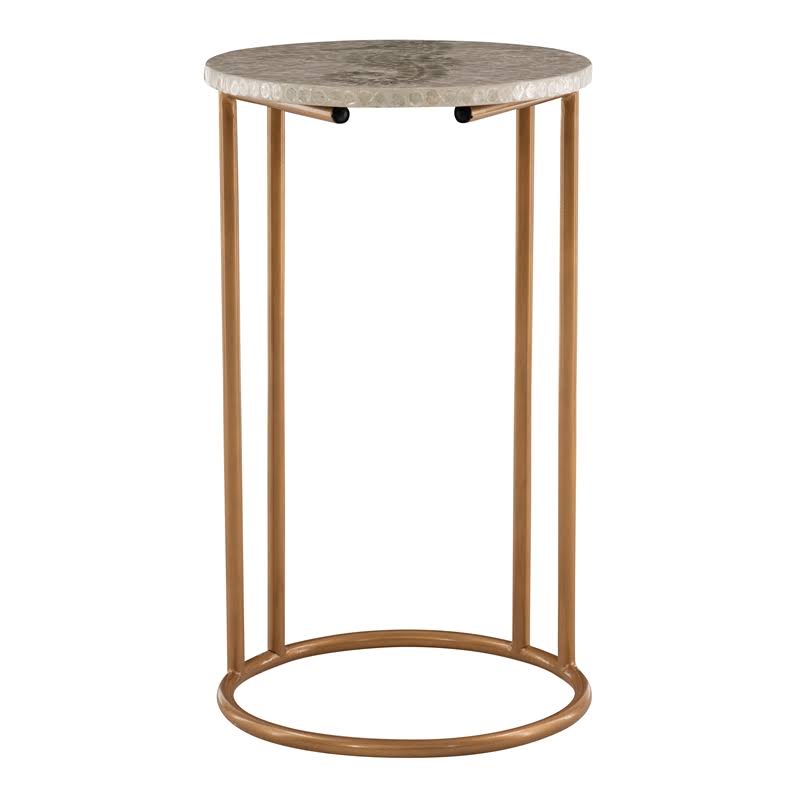 Gold Metal Accent Table F826528