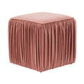 Mauve Pleated Ottoman G348