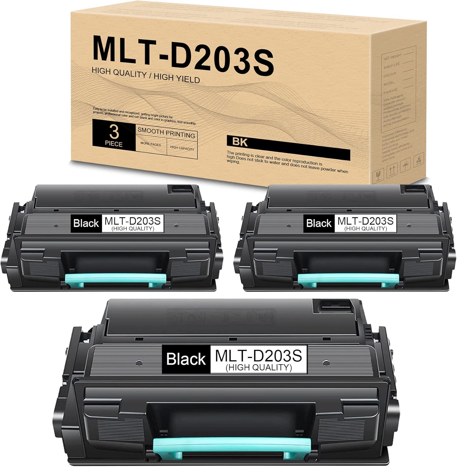 3 Pack Black Compatible Toner Cartridge P10790