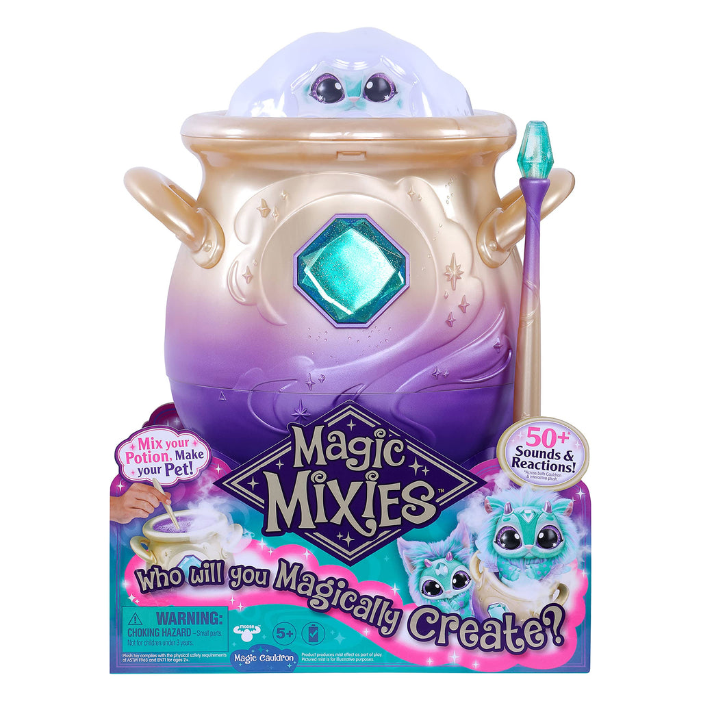 Blue Interactive Plush Toy Magical Misting Cauldron F520591