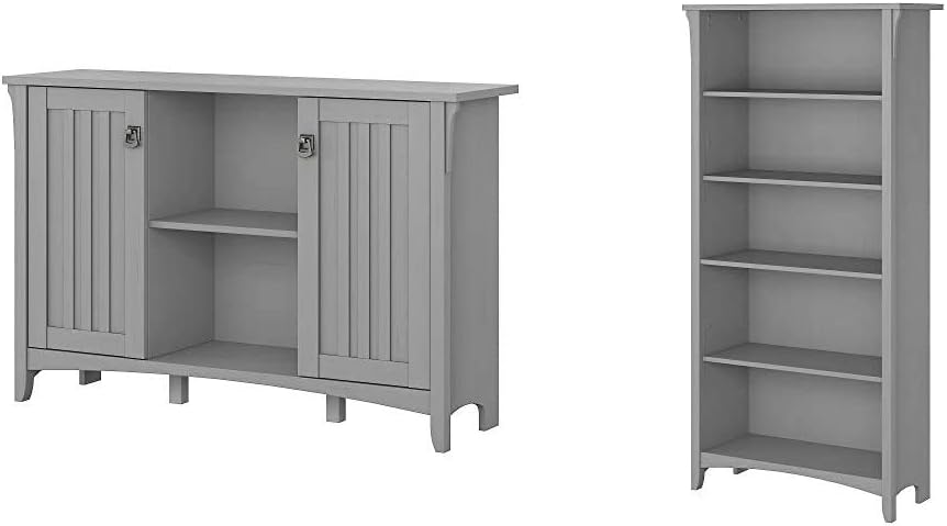 Antique White Accent Storage Cabinet with Doors O59082