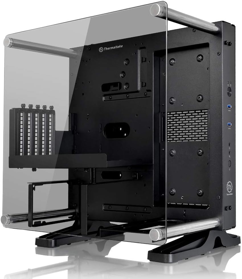 Black ATX Mid Tower Open Frame Computer Case I58973