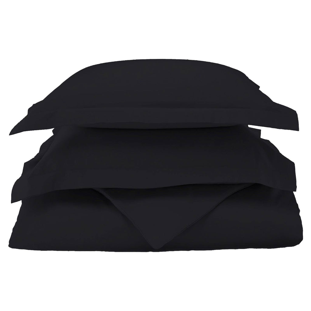 Black California King Egyptian Cotton Duvet Cover Set V3305