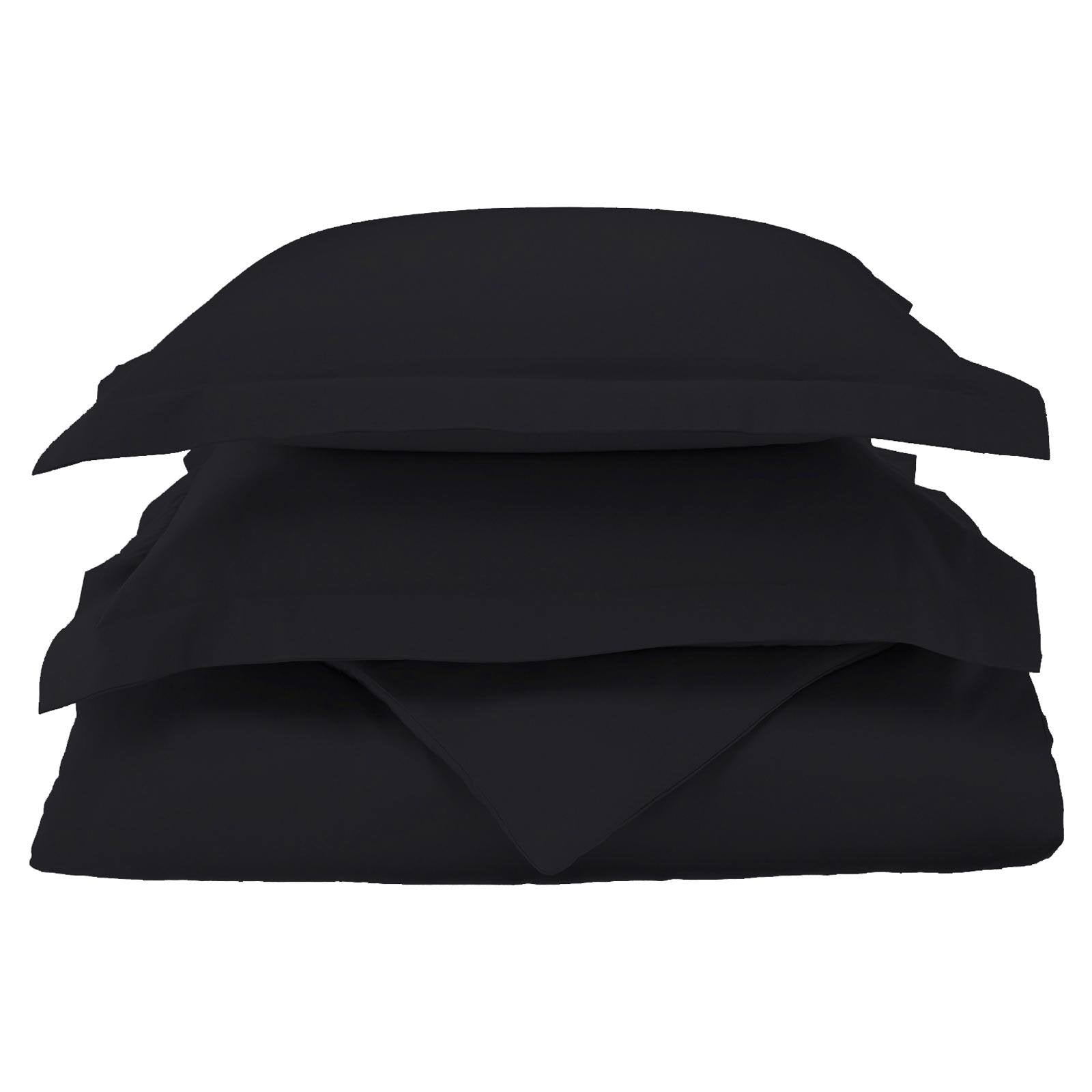 Black California King Egyptian Cotton Duvet Cover Set V3305