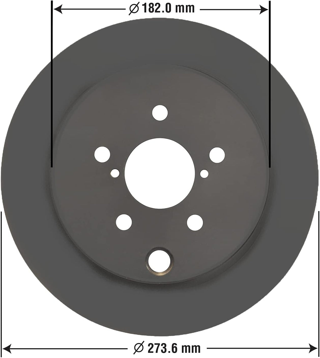 Pack of 2 Rear Brake Rotor for Subaru Crosstrek XV Forester Impreza B8061