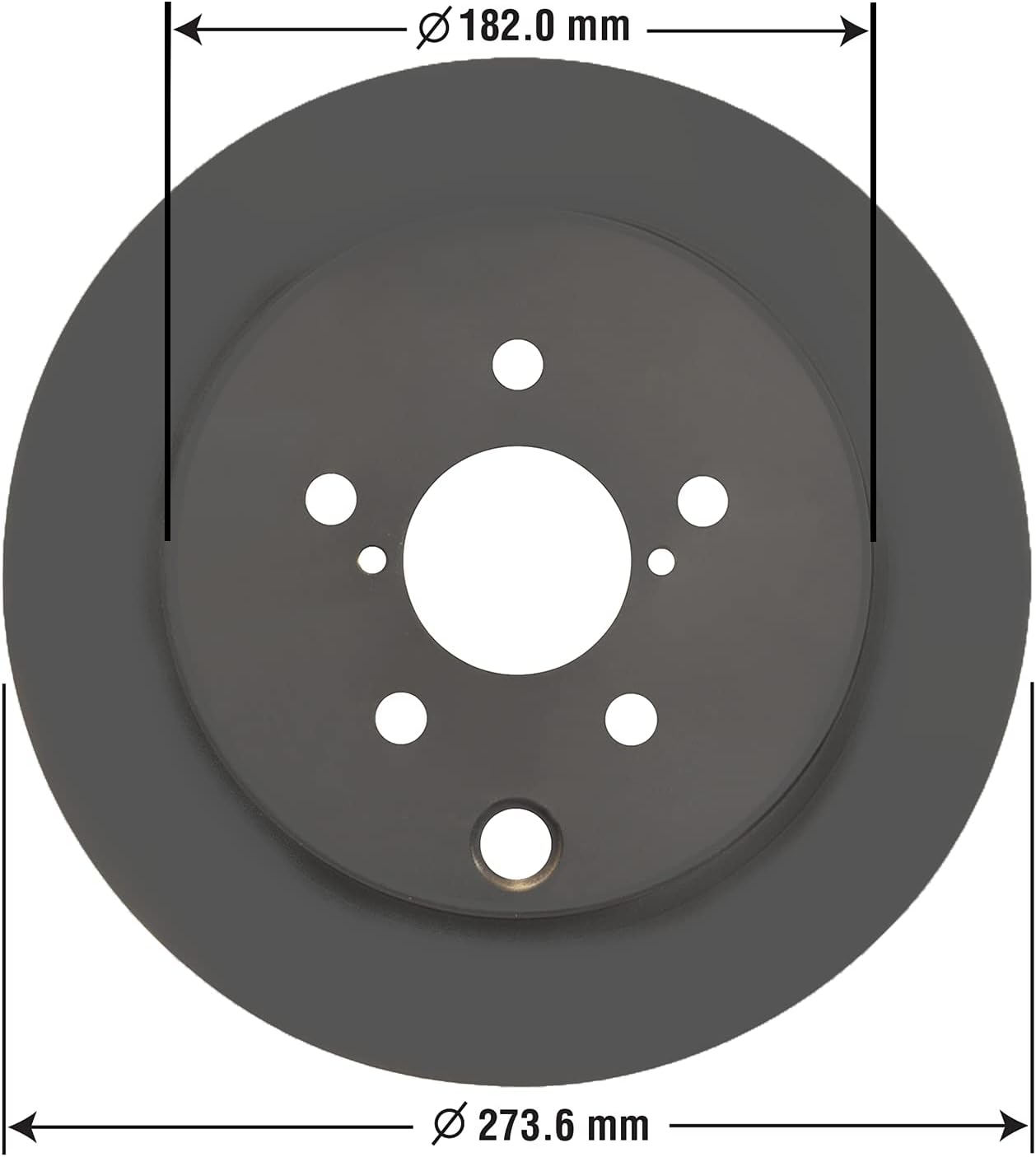 Pack of 2 Rear Brake Rotor for Subaru Crosstrek XV Forester Impreza B8061
