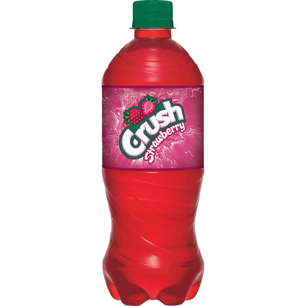 Crush Strawberry Soda 20oz Bottles, Quantity of 10 W6752
