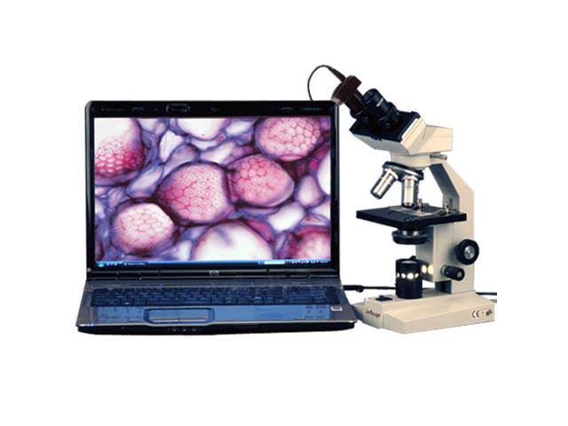 40X-1600X Binocular Compound Microscope with 5MP Camera A577