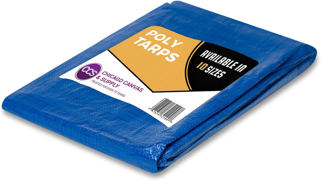 Silver Waterproof Poly Tarp, 12 by 16 Feet H560500